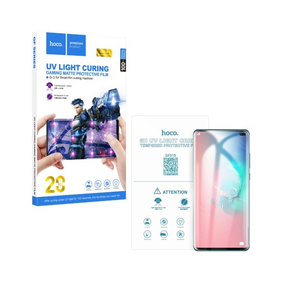 Protetor de tela UV Hoco GF015 para todos os Smartphones Pacote 20 peças Transparente